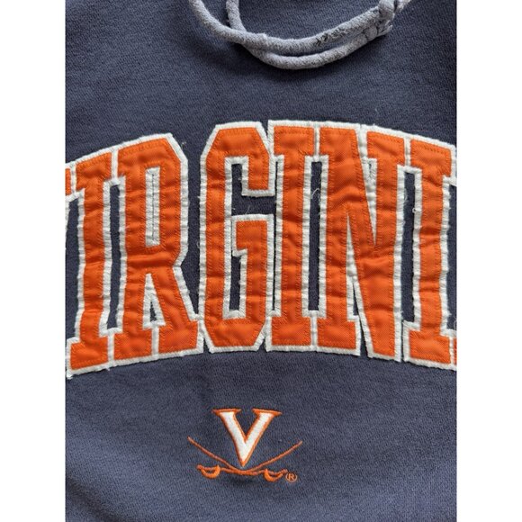 Rare Vintage Y2K Virginia Cavaliers NCAA Blue Hoodie University Collegiate Sport - Picture 4 of 9